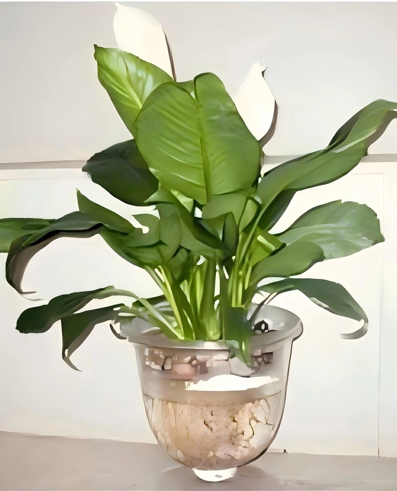 水培白掌